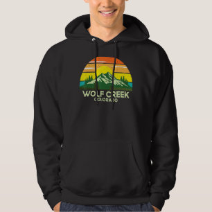 Vintage Wolf Creek  Freestyle Skiing Vacation Hoodie