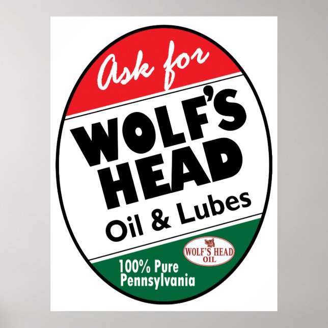 Vintage Wolfs Head sign (Front)