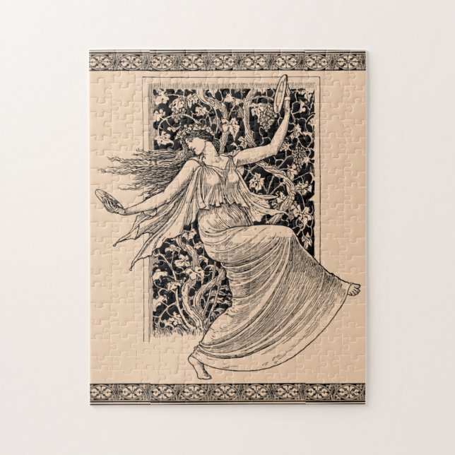 Vintage Woman Dancing Puzzle (Vertical)