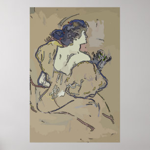 Vintage Woman Dressing Table Poster