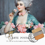 Vintage Woman Floral Hair Tissue Paper<br><div class="desc">Creative & Unique Decoupage Tissue Paper using an array of textures,  patterns,  and vintage illustrations in vibrant,  muted,  colour palettes. Perfect for decoupage,  scrap booking,  and other paper craft.
Elegant Lady with a Rose by Italian artist Lucius Rossi.</div>