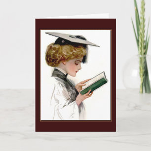 Vintage Woman Graduate Card