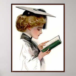 Vintage Woman Graduate Poster