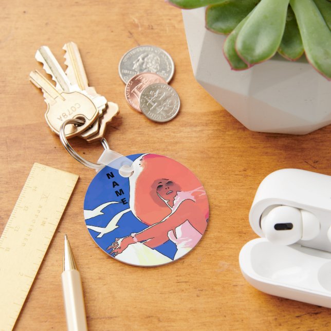  Vintage Woman Keychain (Desk)
