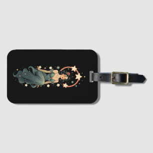 VINTAGE WOMAN LUGGAGE TAG