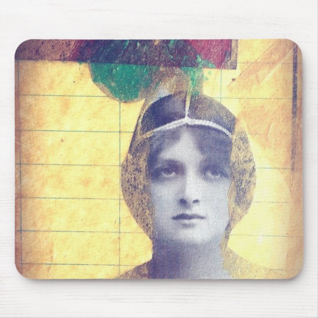 Vintage Woman Mouse Pad (Front)