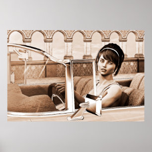Vintage Woman Poster