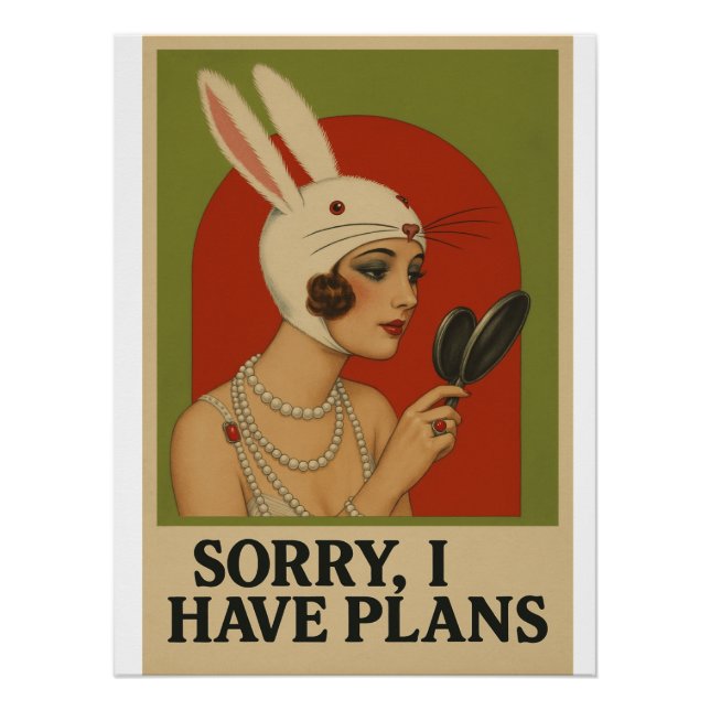 Vintage woman poster  (Front)