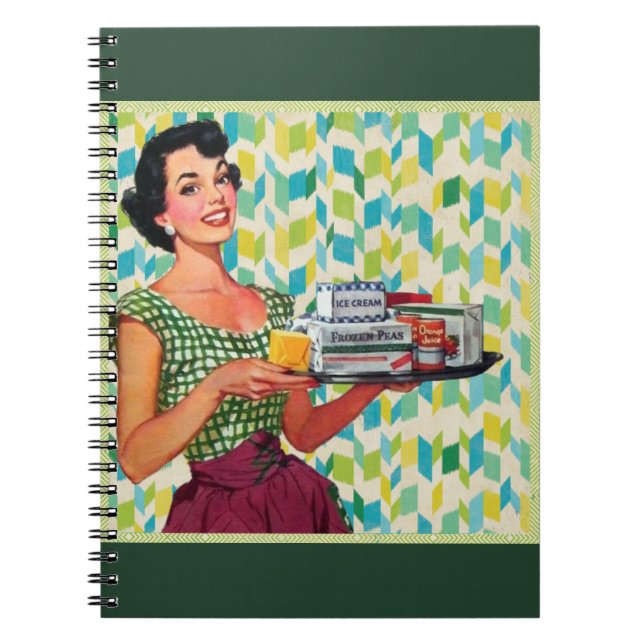 Vintage Woman Recipe Book (Front)
