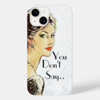 Vintage woman retro illustration sarcasm quote 