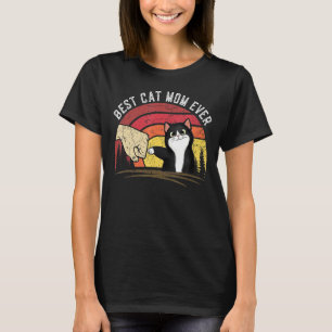 Vintage Women Cat Mom Mother's Day 2022 Best Cat M T-Shirt
