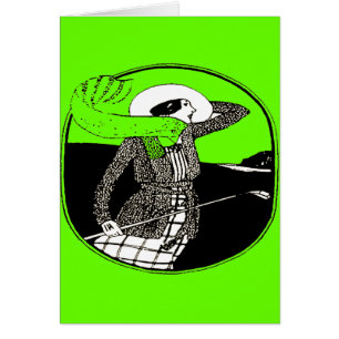 VINTAGE WOMEN GOLFER