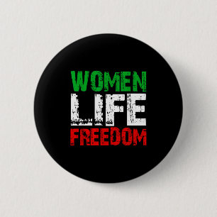 Vintage women life freedom distressed political 2 inch round button