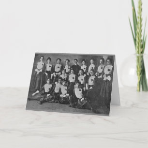 Vintage Women's Fencing Team Note Card