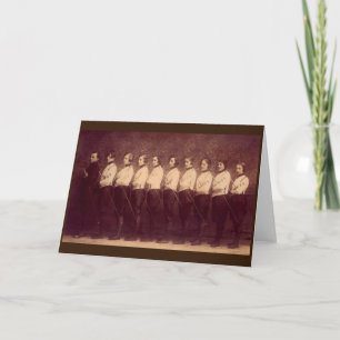 Vintage Women's German Fencing Team Note Card