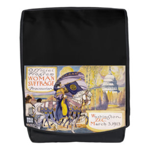 Vintage Womens Suffrage Advertisement Backpack