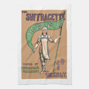 Vintage Womens Suffragette Kitchen Towel