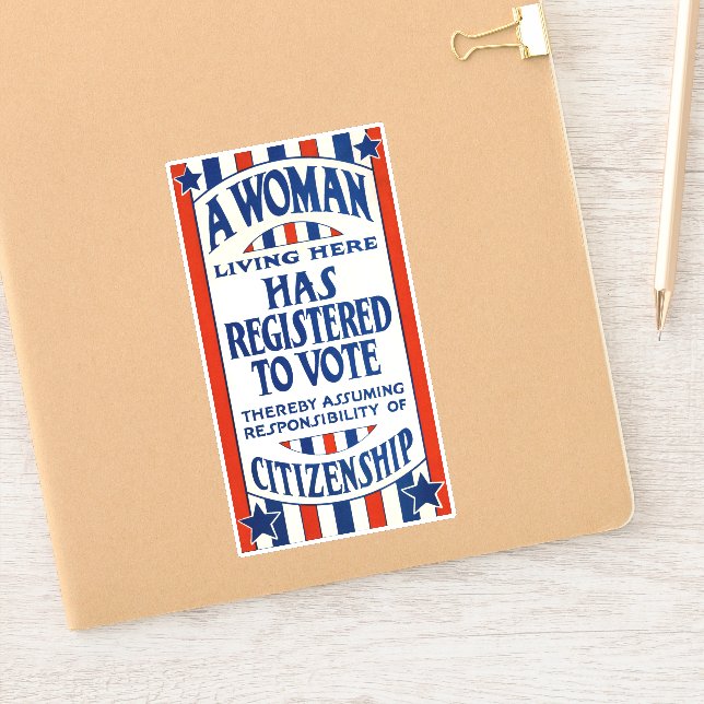 Vintage Women's Voting Rights Support Reprint (Notebook)