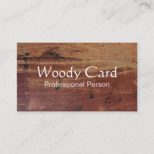 Vintage Wood Look Business Card