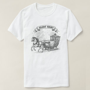 Vintage Woodcut Christmas Tee