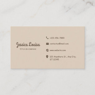 Vintage & Wooden Business Card