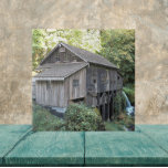 Vintage Wooden Grist Mill Tile<br><div class="desc">For history and nostalgia collectors! Ceramic tile that features the photo image of a vintage, wooden grist mill that is now a historical landmark. Perfect for use as a kitchen trivit! Credit: Cedar Creek Grist Mill - Woodland, Washington.</div>