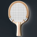 Vintage Wooden Tennis Racket Ping Pong Paddle<br><div class="desc">Wait, is that a tennis racket? Your table tennis friends will do a double take when they see the equipment you're using at the ping pong table! Made to look just like a miniature, old school wooden tennis racquet, this fun and funny design will delight all players, no matter what...</div>