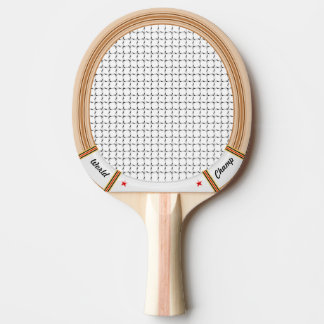 Vintage Wooden Tennis Racket Ping Pong Paddle