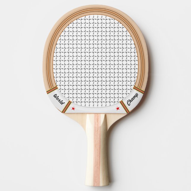 Vintage Wooden Tennis Racket Ping Pong Paddle (Front)
