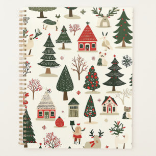 Vintage Woodland Christmas Pattern (17) Planner