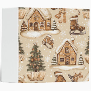 Vintage Woodland Christmas Pattern (3) Binder