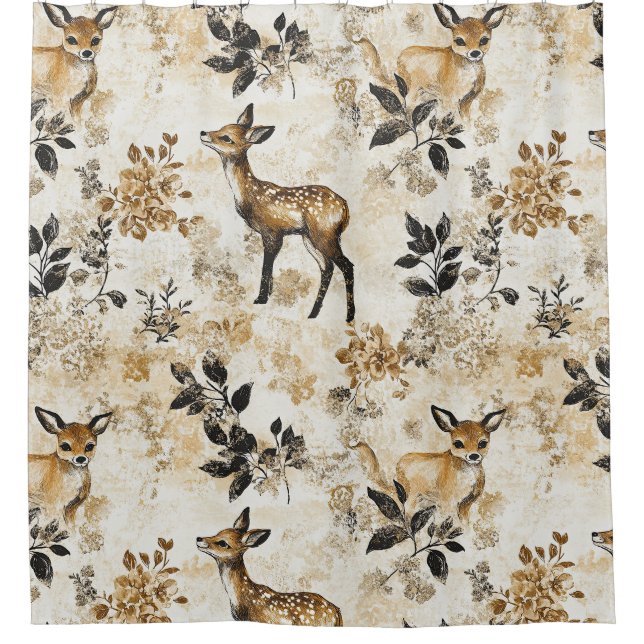 Vintage Woodland Deer Pattern (Front)