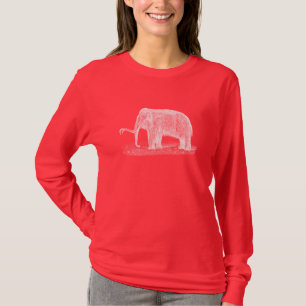 Vintage Woolly Mammoth Illustration Wooly Mammoths T-Shirt
