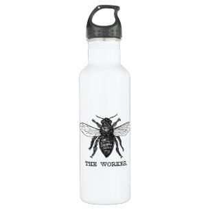 Vintage Worker Bee Illustration Art 710 Ml Water Bottle