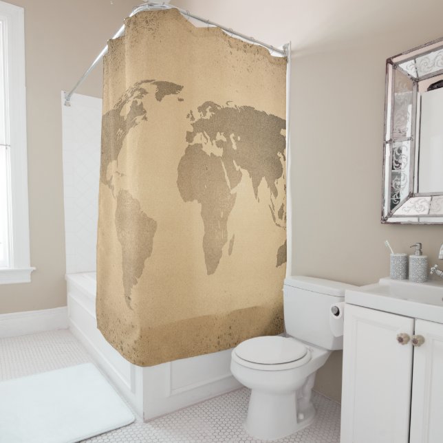 Vintage world map (In Situ)