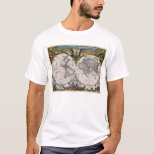 Vintage World Map (1664) T-Shirt