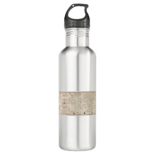 Vintage World map (1900) by Diogo Ribeiro 710 Ml Water Bottle