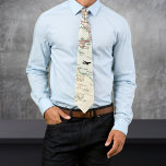 Vintage World Map, Airplane Flying, Cool Tie<br><div class="desc">Vintage World Map,  Airplane Flying,  Cool neck tie. Perfect for a pilot or aviation enthusiast to showcase their aviation or travel passions.

Looking for something different? Contact me for a different design.

Copyright Soar In Style Designs LLC.</div>