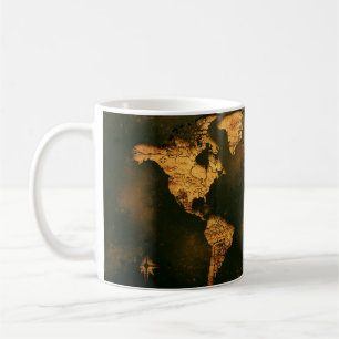 Vintage World Map Antique Cartography Art Coffee Mug