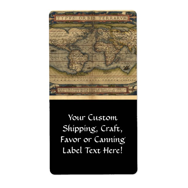 Vintage World Map Atlas Historical Design (Front)