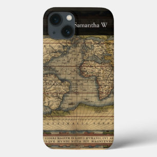 Vintage World Map Atlas Historical Design iPhone 13 Case