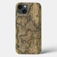 Vintage World Map Atlas Historical Design