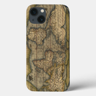 Vintage World Map Atlas Historical Design iPhone 13 Case