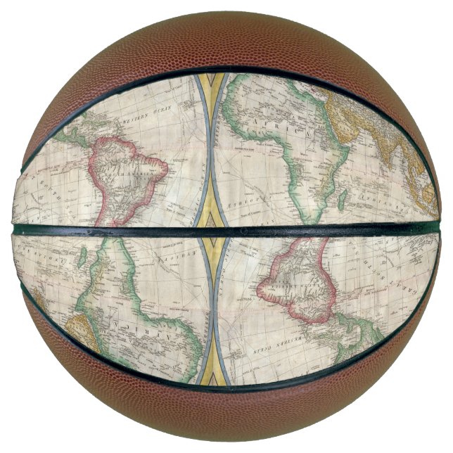Vintage WORLD MAP Basketball (Front)