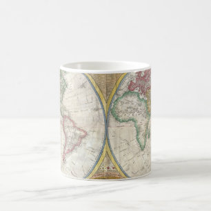 Vintage WORLD MAP Coffee Mug