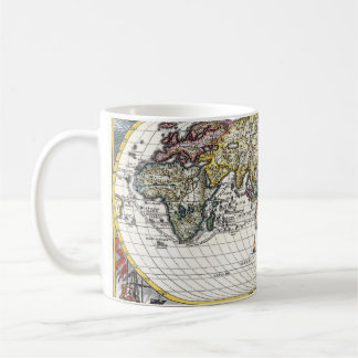 Vintage World Map Globe Sketch Mug