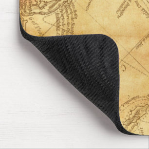 Vintage world map mouse pad