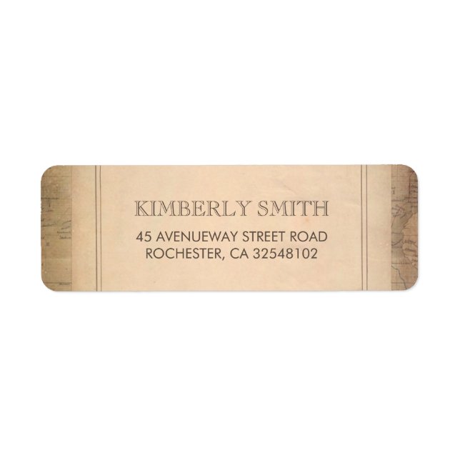 Vintage World Map Old Wedding (Front)