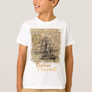 Vintage World Map T-Shirt
