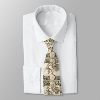 Vintage World Map Tie